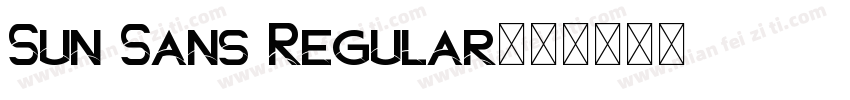 Sun Sans Regular字体转换